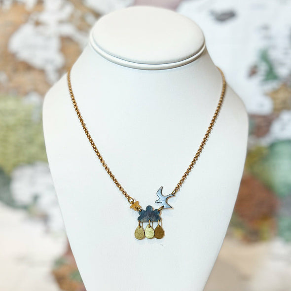 Stormy Skies Necklace - Salem, Massachusetts