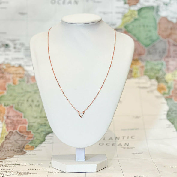 Delicate Triangle Necklace - India