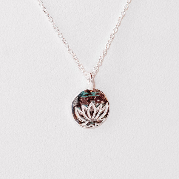 Lotus Stamp Necklace - India
