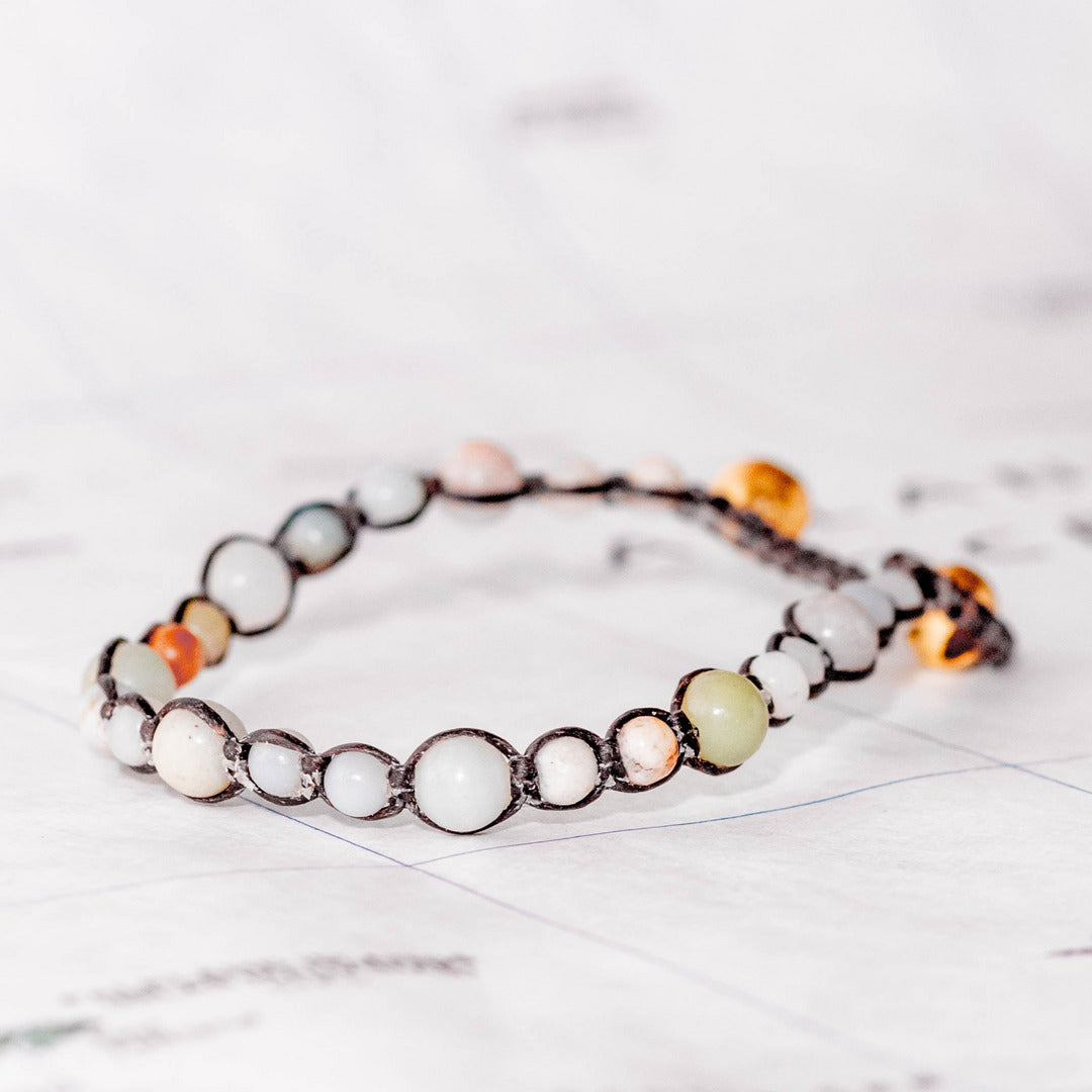 Stone Beaded Pebble Bracelet - Thailand