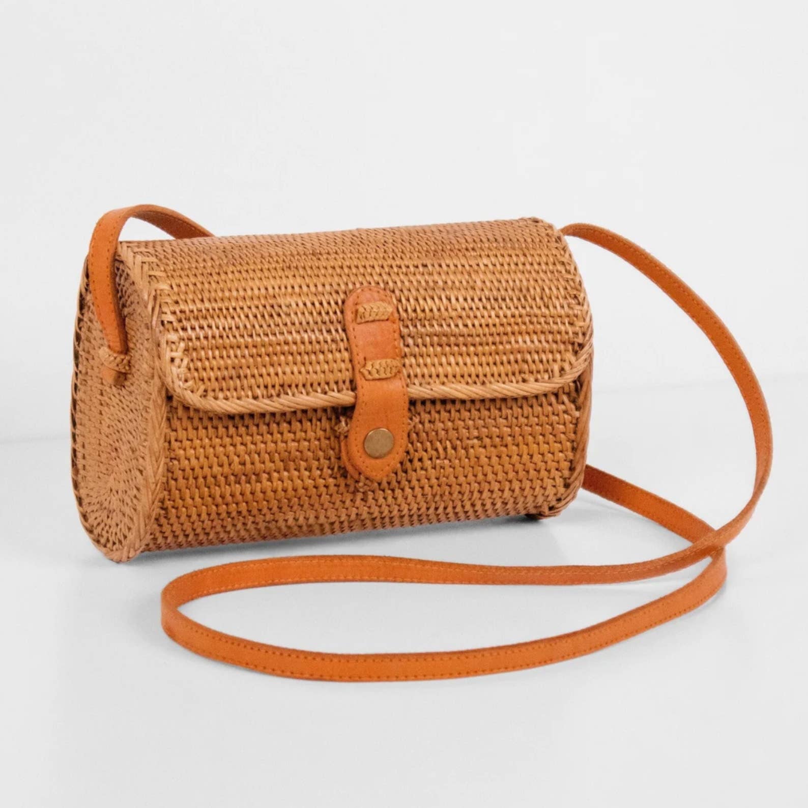 Rattan Bag Purse Wallet Clutch (Brown) - Bali Straw Wicker – soHza ...