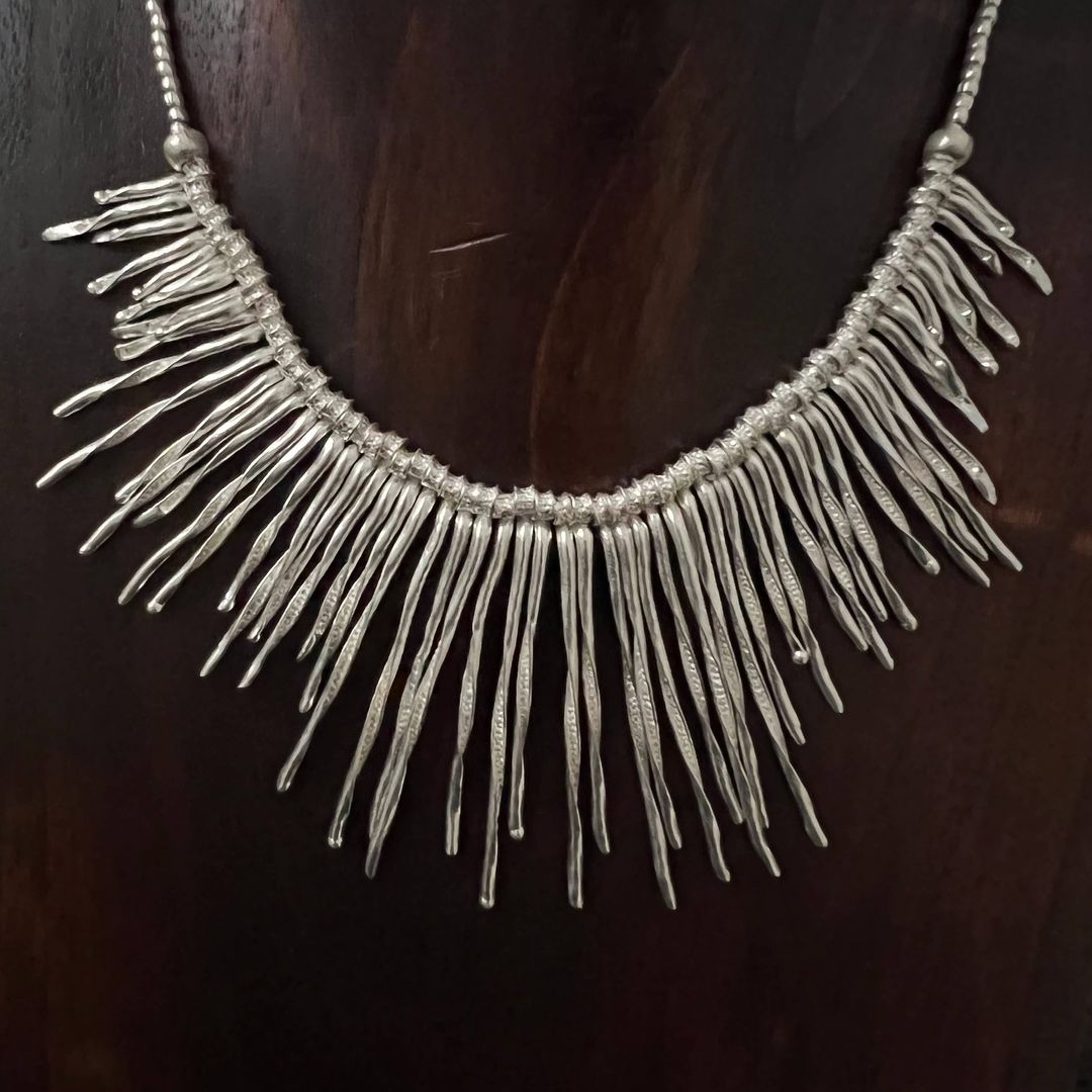 Falling Rain Statement Necklace - Northern Thailand