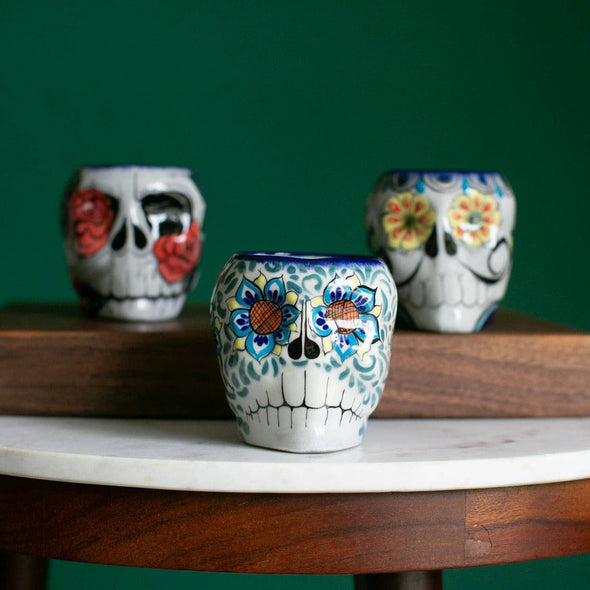 Sugar Skull Skeleton Mug - Guatemala