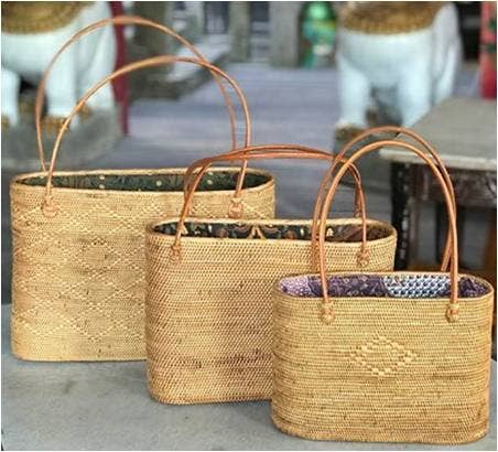 Large Ata Vine Totes - Bali