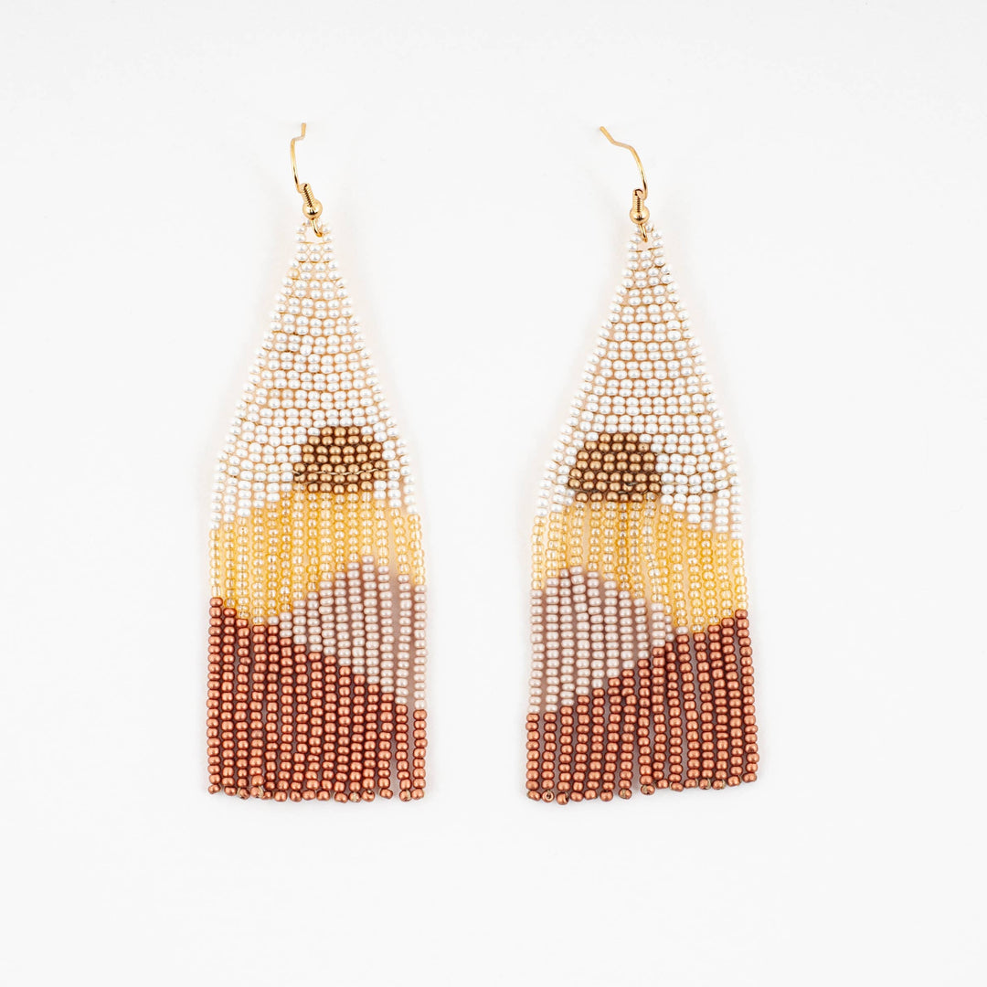 Vista Beaded Fringe Earring - Guatemala