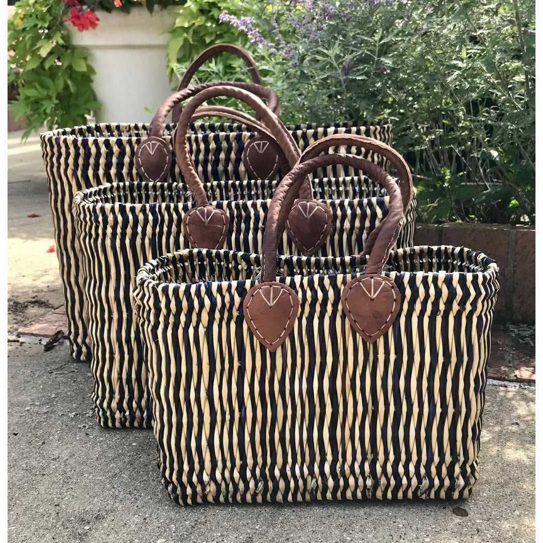 Moroccan Baskets - Midnight Stripe
