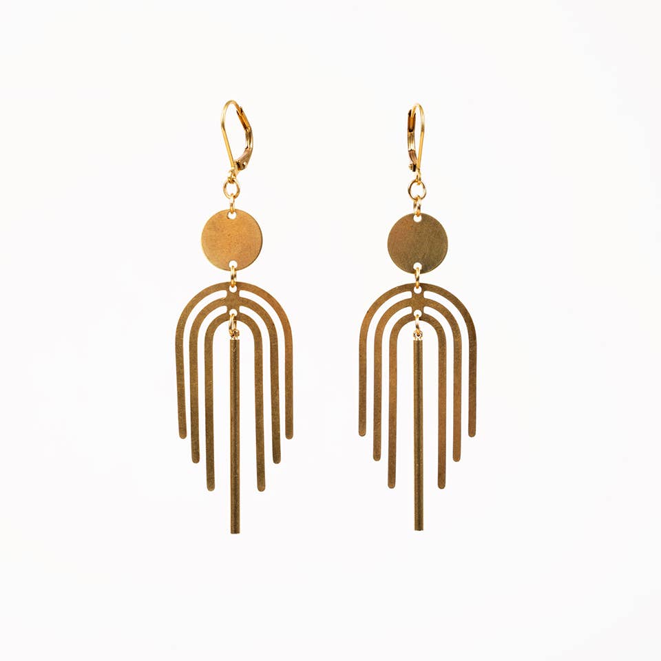 Rainbow Chime Earrings - Guatemala