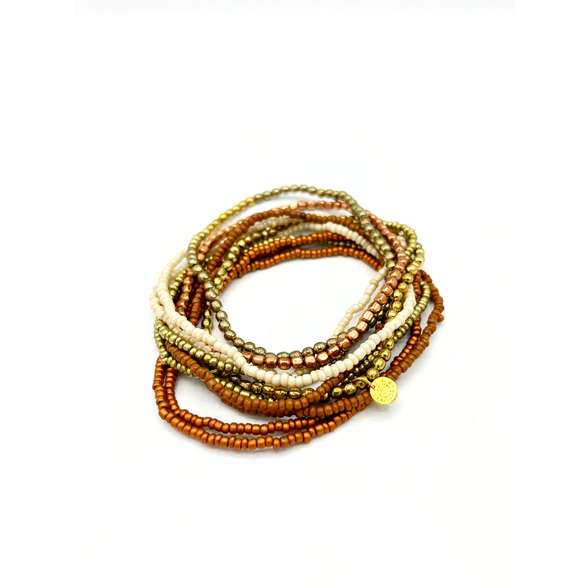 Burst Bracelet Set  (Gold Tone) - India