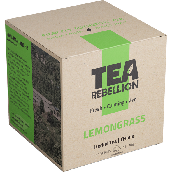 Lemongrass - Herbal Tea | Nepal | Biodegradable Pyramid Bags