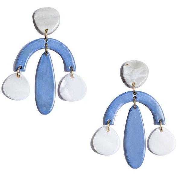 Kellie Earrings in Blue - Vietnam