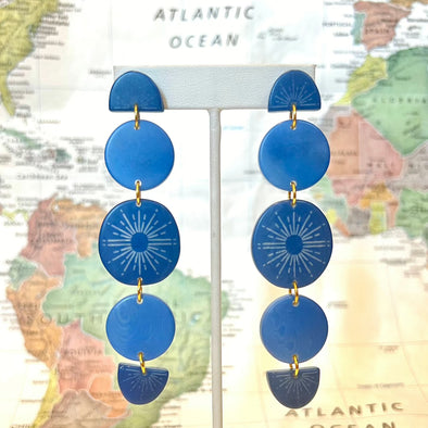 Phases Tagua Statement Earrings - Ecuador