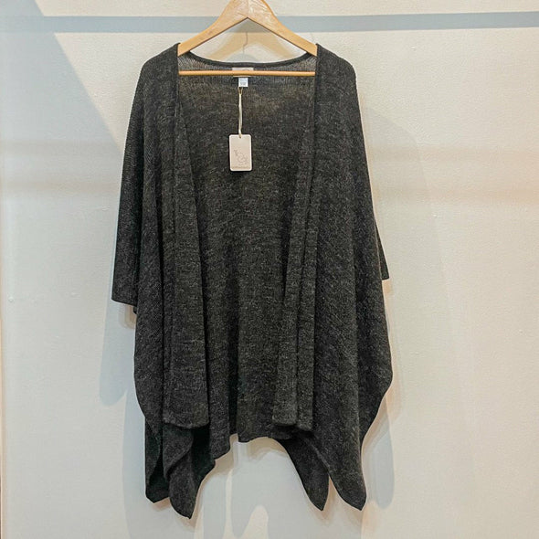 Alpaca Blend Knit Ruana Wrap - Peru