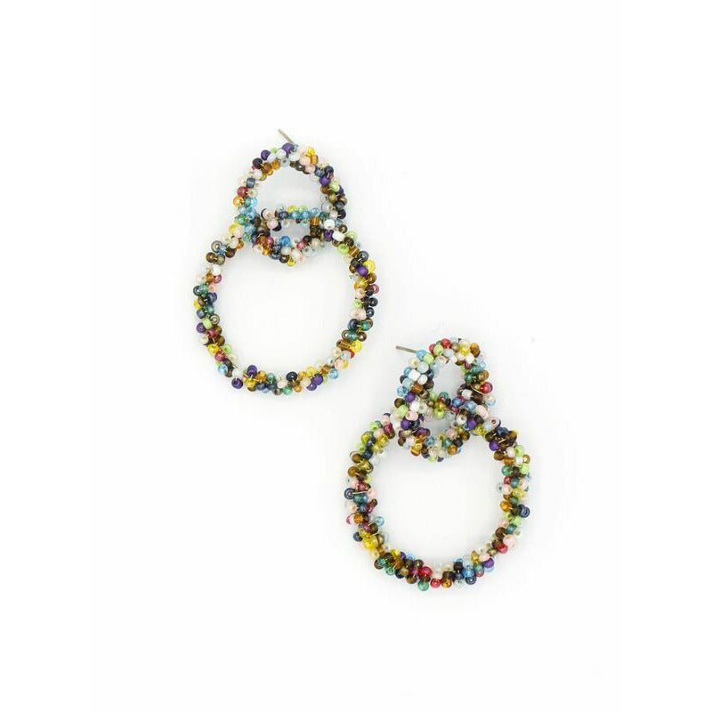 Loop De Loop Beaded Earrings - Peru