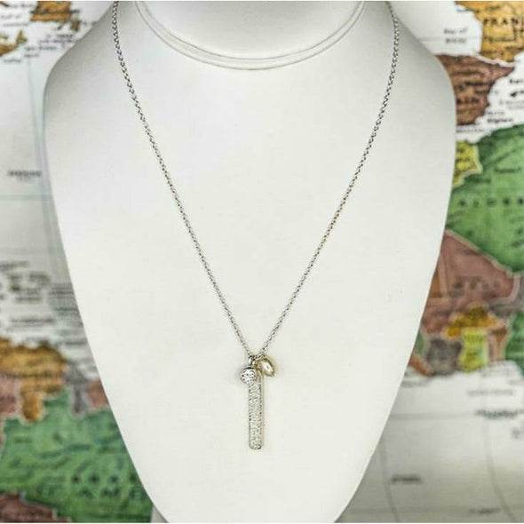 Hammered Trinkets Sterling Silver Necklace - India